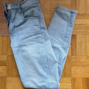 High waisted skinny jeans